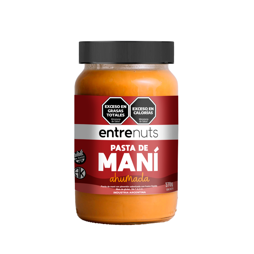 Pasta de mani con PIMENTON ahumado x370g - Entrenuts