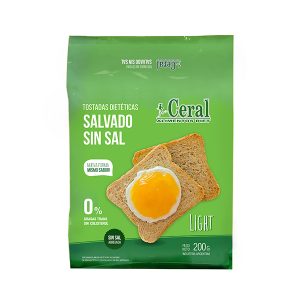 TOSTADAS de SALVADO S/SAL x200g - Ceral