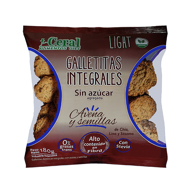 GALLETITAS integrales con SEMILLAS y AVENA x180g - Ceral