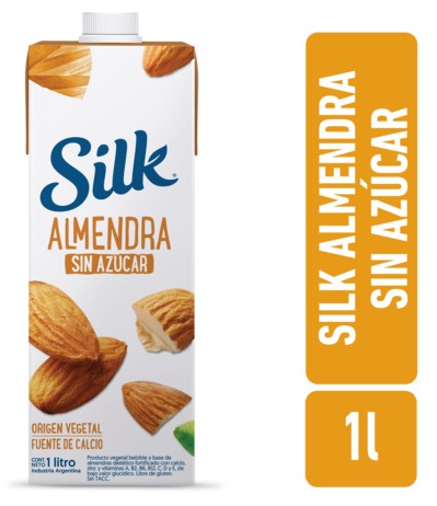 BEBIDA de ALMENDRAS s/AZUCAR x1l - Silk