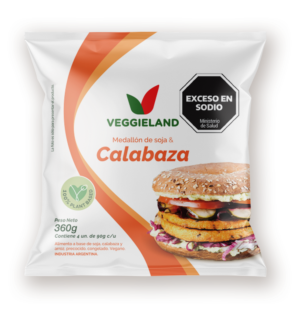 Medallones de SOJA y CALABAZA x4 unidades - Veggieland