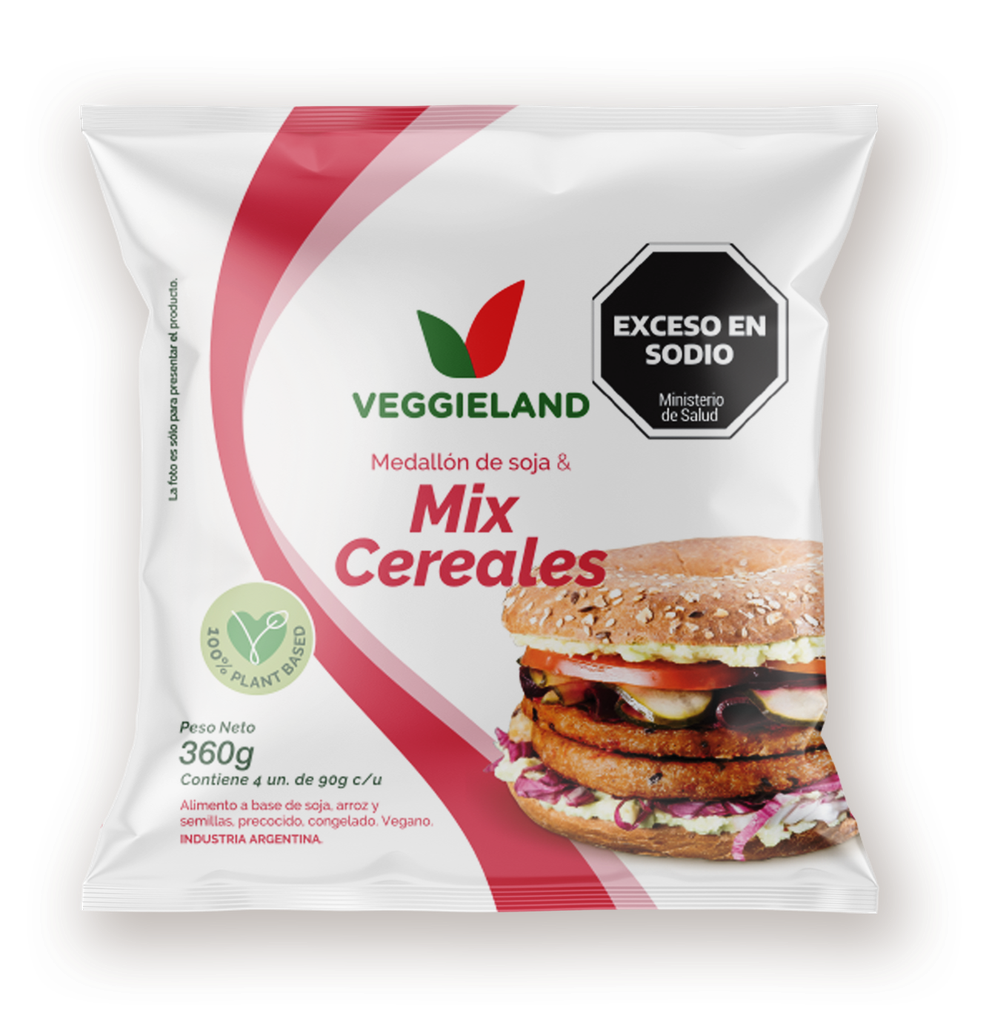 Medallones de MIX DE CEREALES x4 unidades - Veggieland