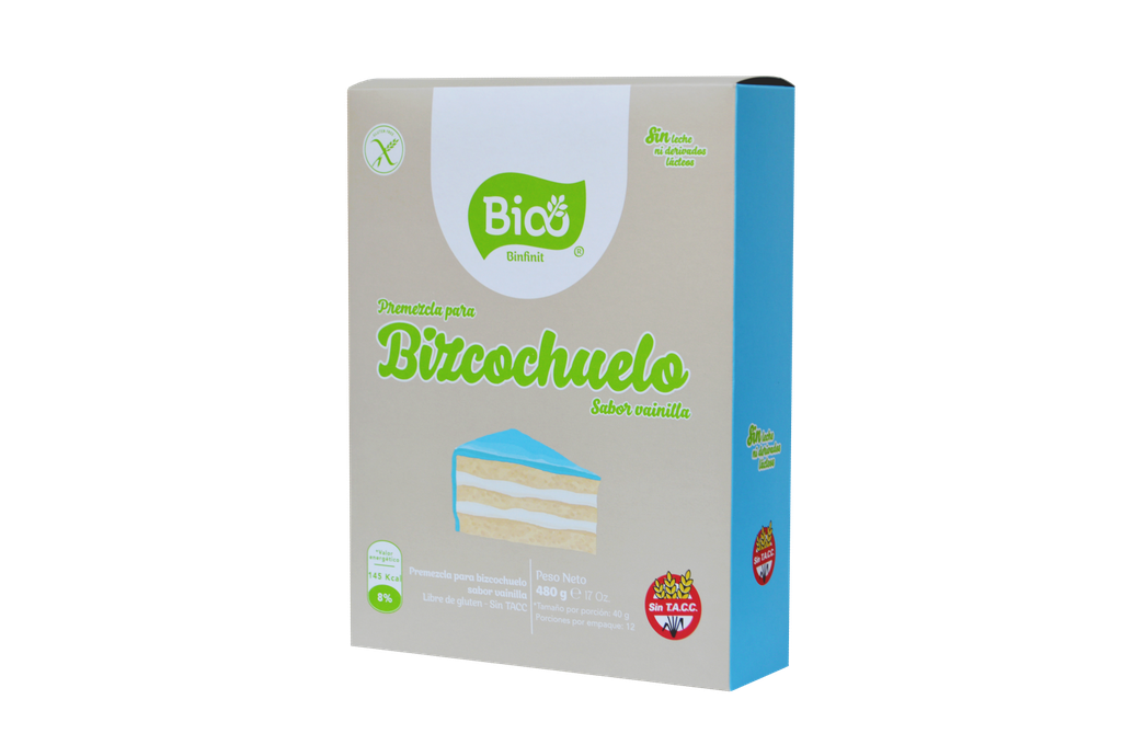 Premezcla BIZCOCHUELO sabor VAINILLA - Binfinit