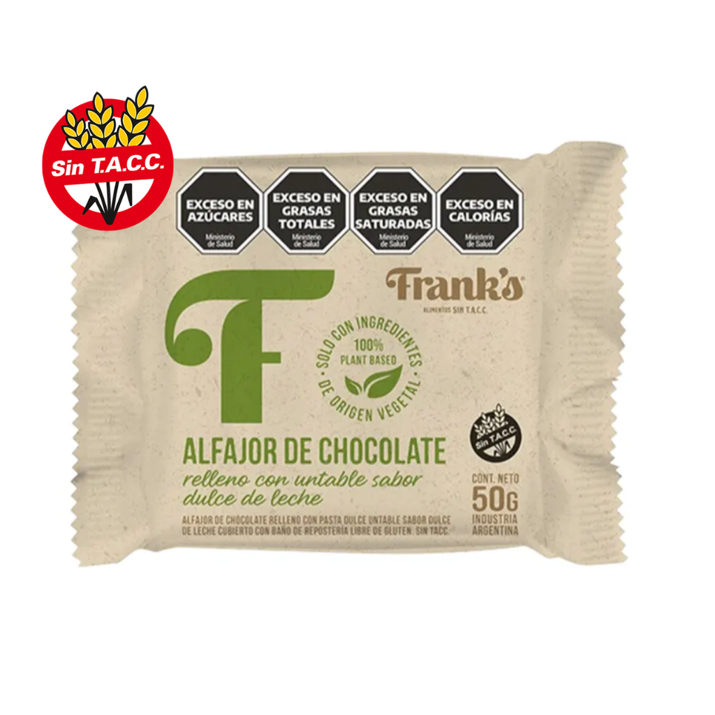 Caja x8 alfajores de CHOCOLATE VEGANO - Frank's