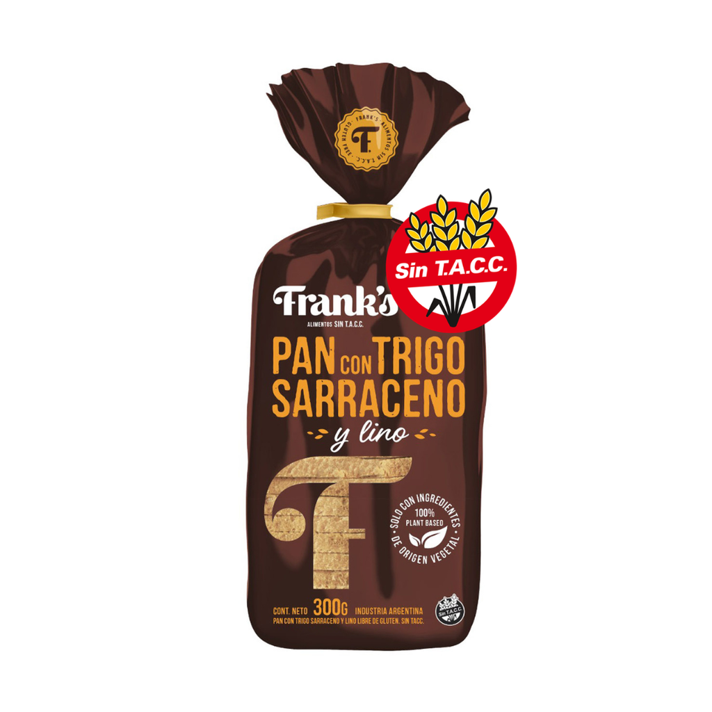 Pan con SARRACENO y LINO x300g - Frank's