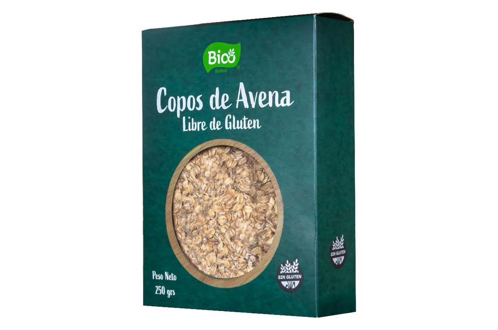 Avena en COPOS sin gluten x250g - Binfinit