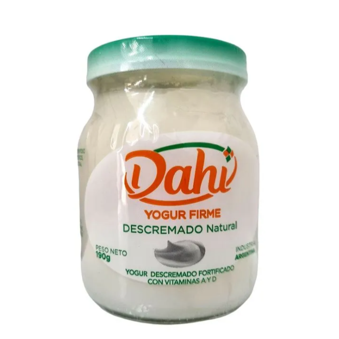 Yogur firme NATURAL descremado - Dahi