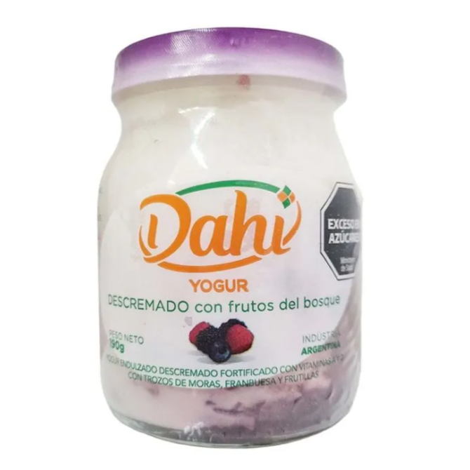 Yogur batido descremado c/pulpa FRUTOS del BOSQUE- Dahi