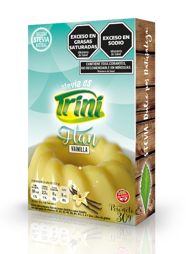 Flan de VAINILLA c/STEVIA x30g - Trini