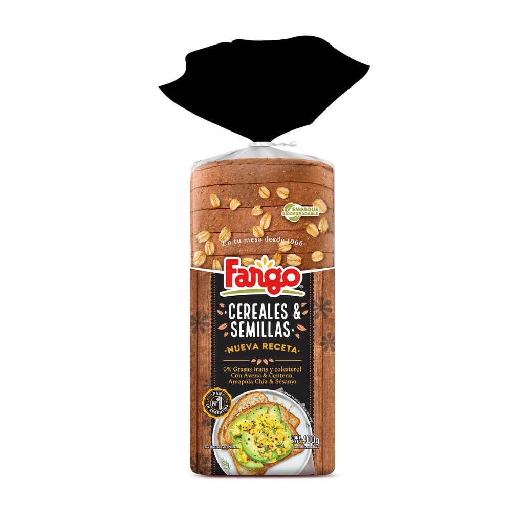 Pan con CEREALES y SEMILLAS - Fargo