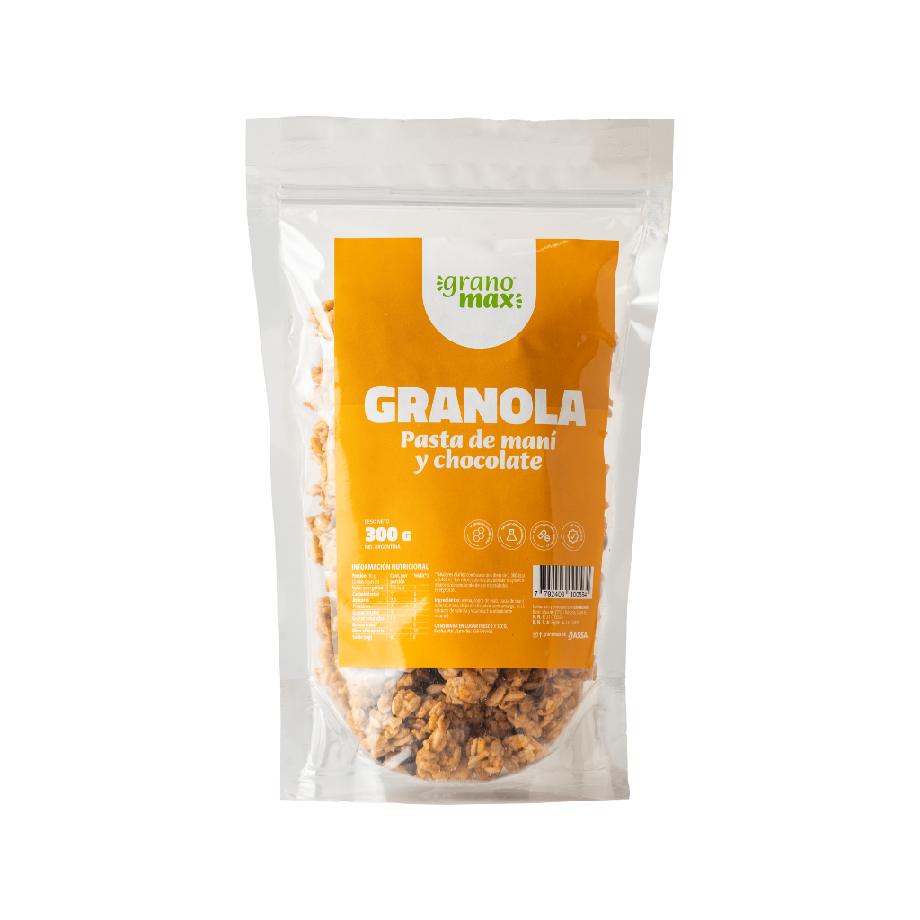 Granola c/PASTA de MANI y CHOCOLATE - Grano Max