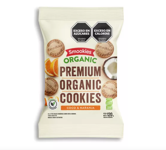 Galletitas PREMIUM COCO y NARANJA x120g - Smookies