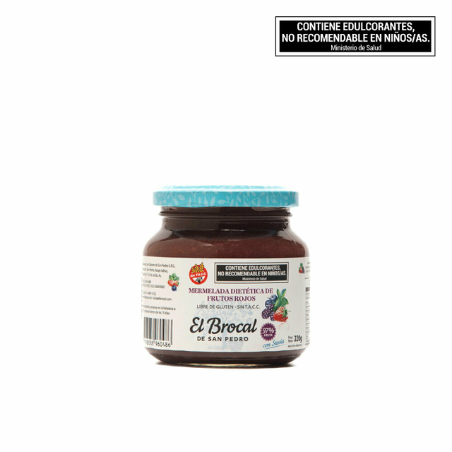 Mermelada de FRUTOS ROJOS DIETETICA x220g - El Brocal