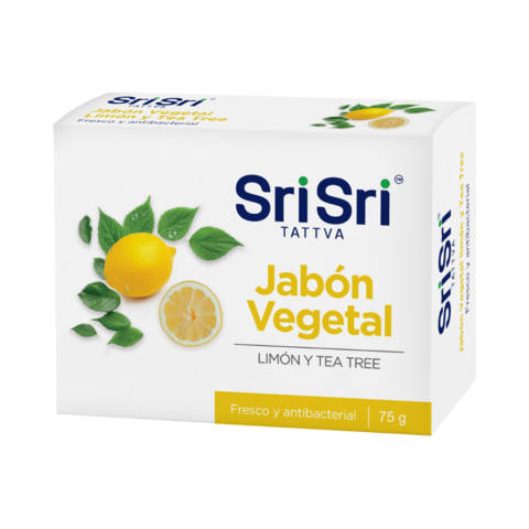 Jabon vegetal LIMON y TEA TREE - Sri Sri