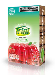 Gelatina sabor FRUTILLA c/STEVIA x25g - Trini