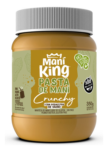 Pasta de mani CRUNCHY x350g - Mani King