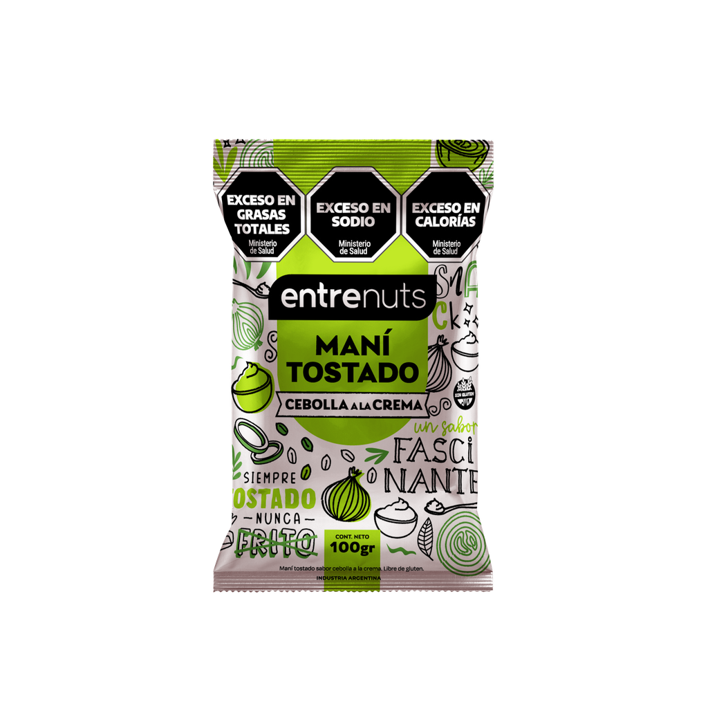 Mani sabor CEBOLLA x100g - Entrenuts