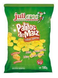 Palitos de MAIZ sabor QUESO x200g - Juli Croc
