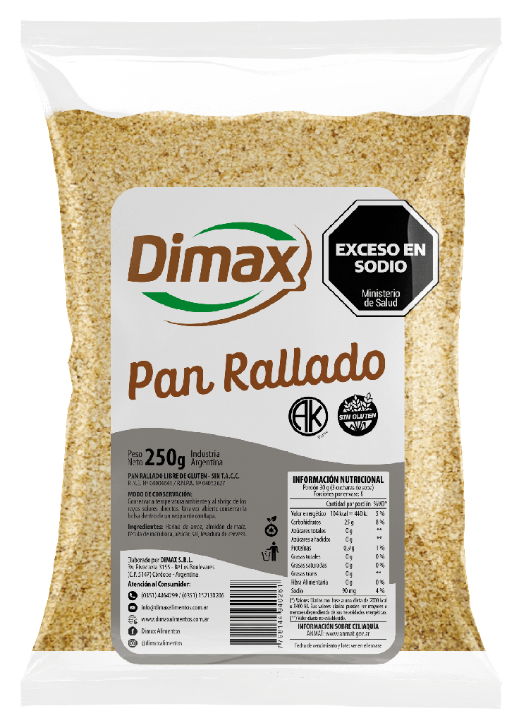 Pan rallado x500g - Dimax