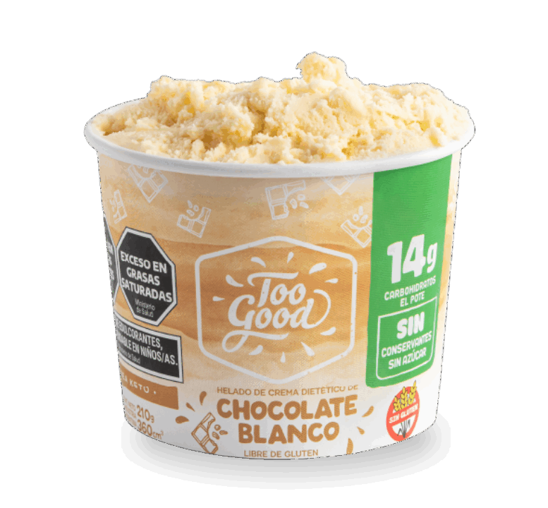 Helado KETO - CHOCOLATE BLANCO - Too Good