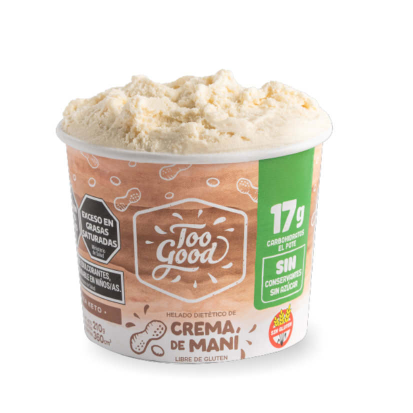 Helado KETO - CREMA de MANI - Too Good