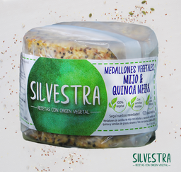 [284] Medallones de MIJO y quinoa negra x4u - Silvestra