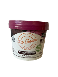 [2102] FitCream - Helado de VOLCAN de CHOCOLATE y FRUTILLA x250g - La Montevideana