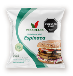 [2409] Medallones de SOJA y ESPINACA x4 unidades - Veggieland