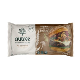 [3204] Medallones de QUINOA ROJA y MIX de HONGOS x4u - Nutree