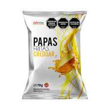 [1169] Papas fritas sabor CHEDDAR x70g - Juli Croc