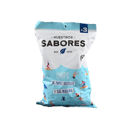 [30] Chips de papas rusticas y sal marina - Nuestros Sabores