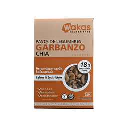 [3254] Pasta proteica fusilli GARBANZOS y ALUBIA x250g - Wakas
