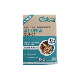 [3257] Pasta proteica fusilli POROTOS ALUBIA y QUINOA x250g - Wakas